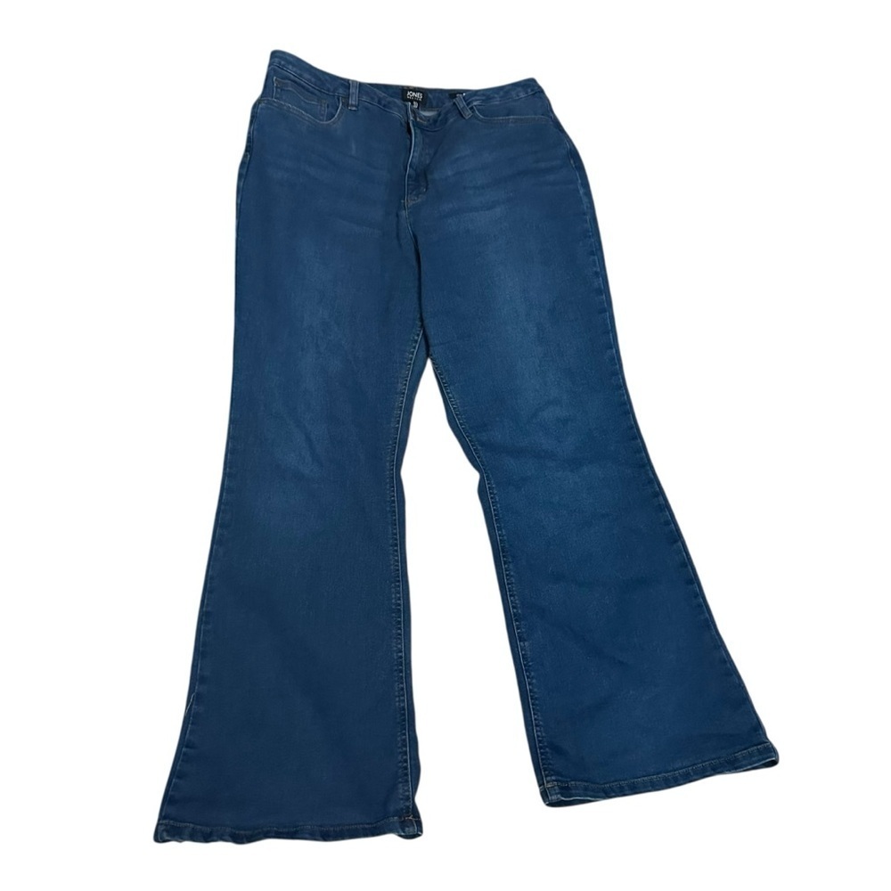 Jones New York Dark Blue Wide Leg Jeans